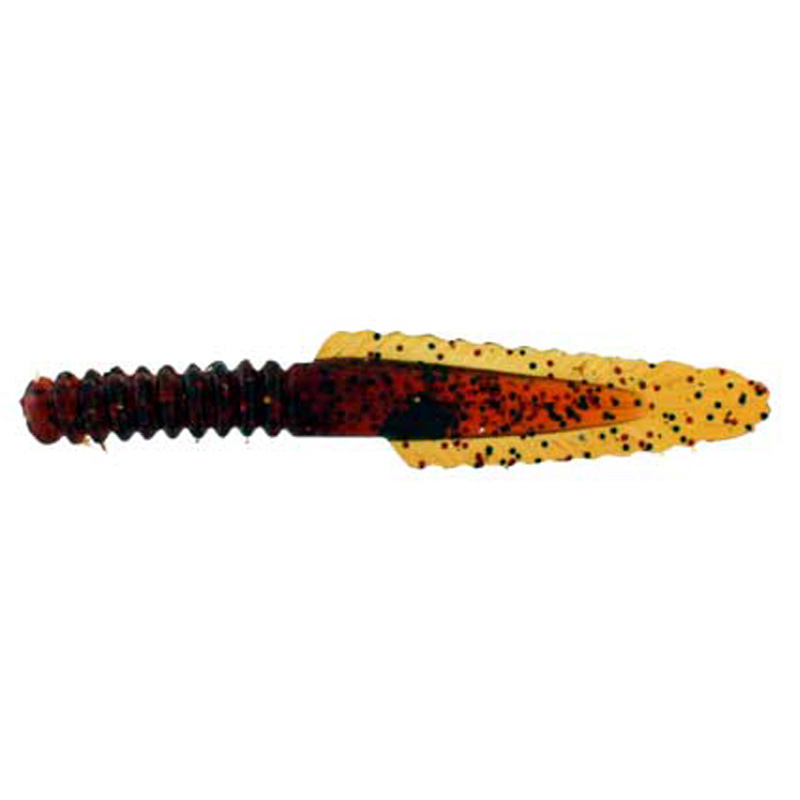 Almost Alive Lures 5 Pack 4.5" Ring Worm Eel Tail Bait Amber - Click Image to Close