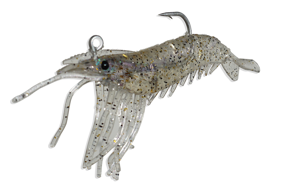 Artificial Shrimp Hook Only 3-1/4 Clear/Glitter 6 Pack Artificial Shrimp  3-1/4 Clear/Glitter Hook Only 6 Pack GS325LHO076 $6.49 [GS325LHO076] -  $6.49 : Almost Alive Lures, The best there ever was.