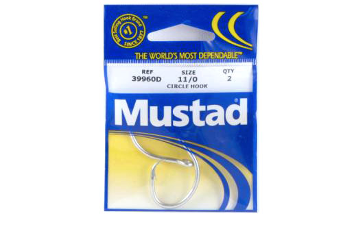 Mustad 39960D-11/0-29 Circle Hooks 2Pk TB Sz11/0 Duratin - Click Image to Close