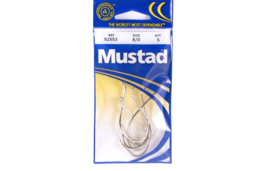 Mustad 92553-8/0-28 Beak Hooks 5Pk TB Sz8/0 Nickel Plated [HNR0179-0689] -  $1.89 : Almost Alive Lures, The best there ever was.