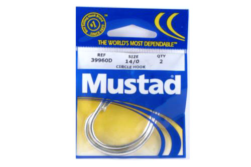 Mustad 39960D-14/0-29 Circle Hooks 2Pk TB Sz14/0 Duratin - Click Image to Close