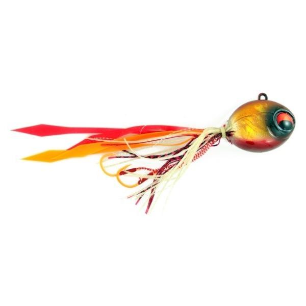 Vertical Jig with Assist Hook Orange/Black 2.7 ounce - Almost Al - Click Image to Close