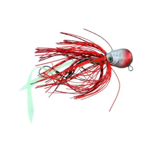 Vertical Jig Octopus Red/Silver 1.4 ounce - Almost Alive Lures