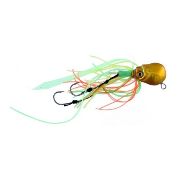 Vertical Jig Octopus Gold 1.4 ounce - Almost Alive Lures - Click Image to Close