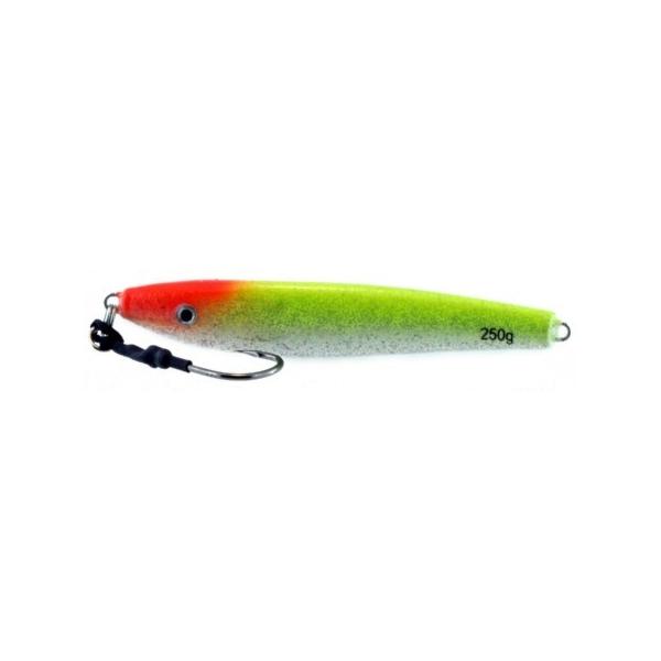 Vertical Jig Regulus Orange/Chartreuse Glitter 8.75 ounce - Almo - Click Image to Close