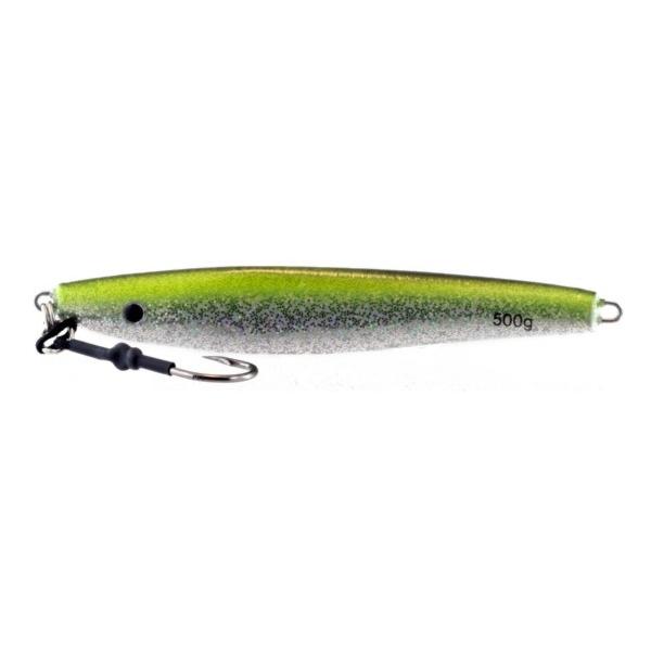 Vertical Jig Regulus Green/Silver Glitter 17.5 ounce - Almost Al - Click Image to Close