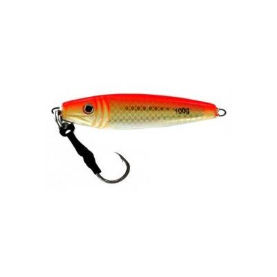Vertical Jig Electra Orange/Gold/Flash 3.5 ounce - Almost Alive - Click Image to Close