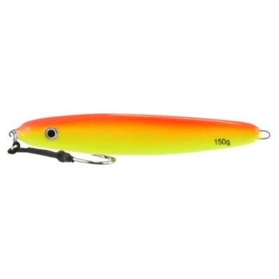 Vertical Jig Wei Orange/Yellow 5.25 ounce - Almost Alive Lures - Click Image to Close