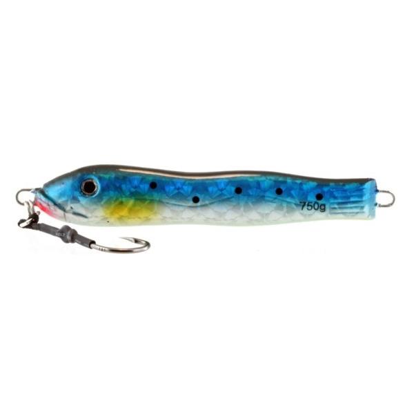 Vertical Jig Kuma Blue/Silver/Flash 26.25 ounce - Almost Alive L - Click Image to Close