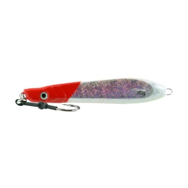 Vertical Jig Syrma Red/Silver 12.25 ounce - Almost Alive Lures - Click Image to Close