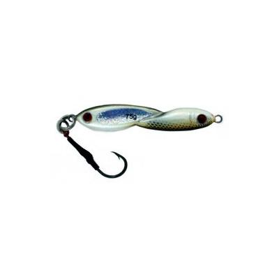 Vertical Jig Okul Brown/White 2.7 ounce - Almost Alive Lures - Click Image to Close