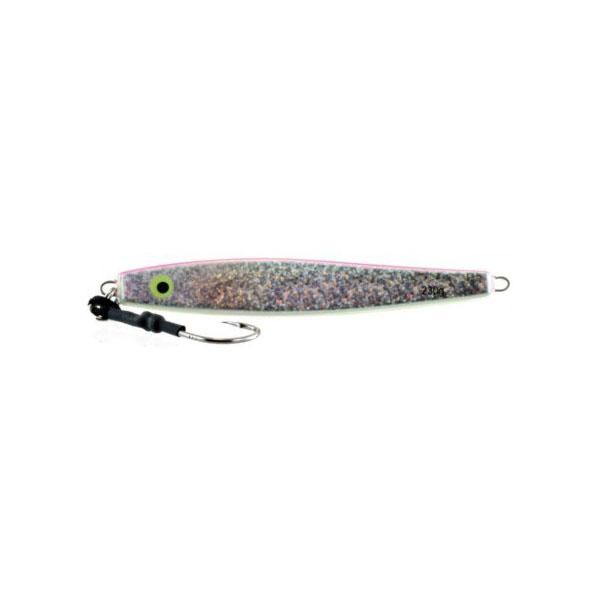 Vertical Jig Kraz Pink/Flash/Glow 8 ounce - Almost Alive Lures - Click Image to Close