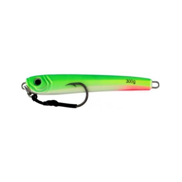 Vertical Jig Nembus Chartreuse 10.5 ounce - Almost Alive Lures - Click Image to Close