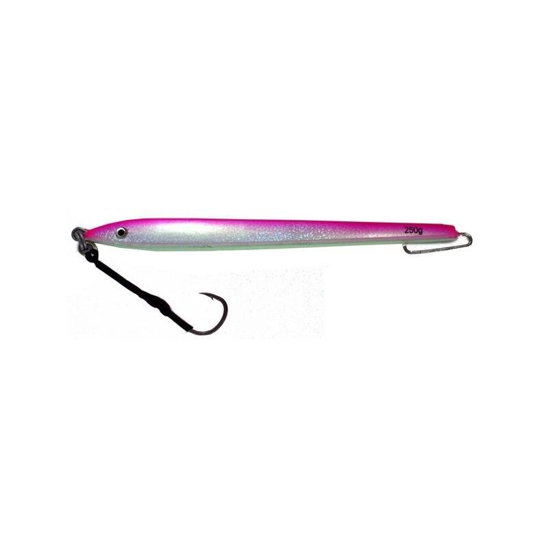 Vertical Jig Izar Purple/Flash/Glow 8.8 ounce - Almost Alive Lur - Click Image to Close