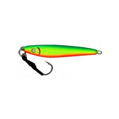 Vertical Jig Nunki Green/Chartreuse/Orange 3.5 ounce - Almost Al - Click Image to Close