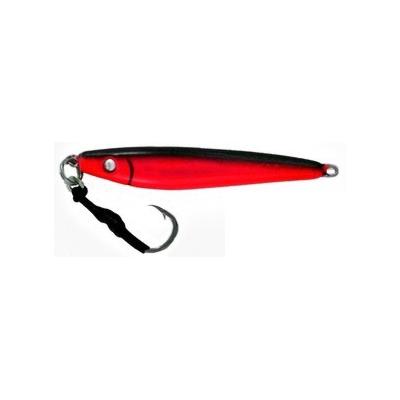 Vertical Jig Nunki Black/Red 3.5 ounce - Almost Alive Lures - Click Image to Close