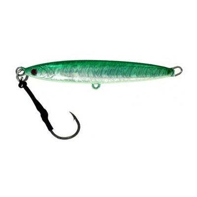Vertical Jig Arm Green/Flash 5.3 ounce - Almost Alive Lures - Click Image to Close