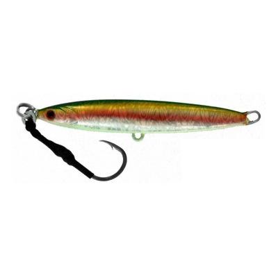 Vertical Jig Arm Green/Gold/Flash 5.3 ounce - Almost Alive Lures - Click Image to Close