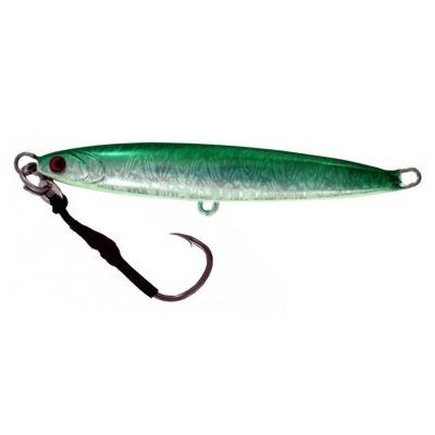 Vertical Jig Arm Green/Flash 7 ounce - Almost Alive Lures