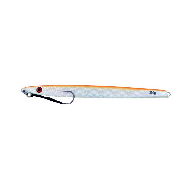 Vertical Jig Sargas Orange/Flash 12.25 ounce - Almost Alive Lure - Click Image to Close