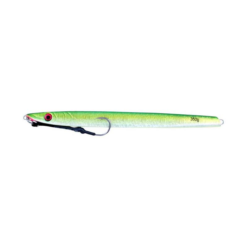 Vertical Jig Sargas Green/Flash 12.25 ounce - Almost Alive Lures - Click Image to Close