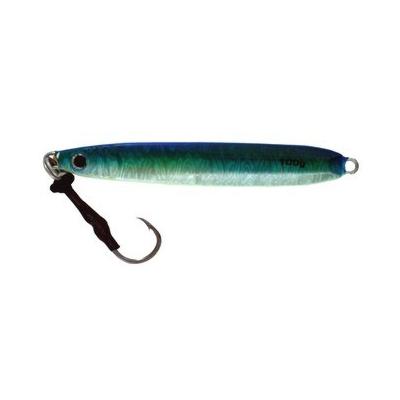 Vertical Jig Etamin Green/Flash 3.5 ounce - Almost Alive Lures - Click Image to Close