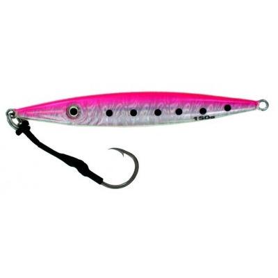 Vertical Jig Garnet Star Pink/Flash/Glow 5 ounce - Almost Alive - Click Image to Close