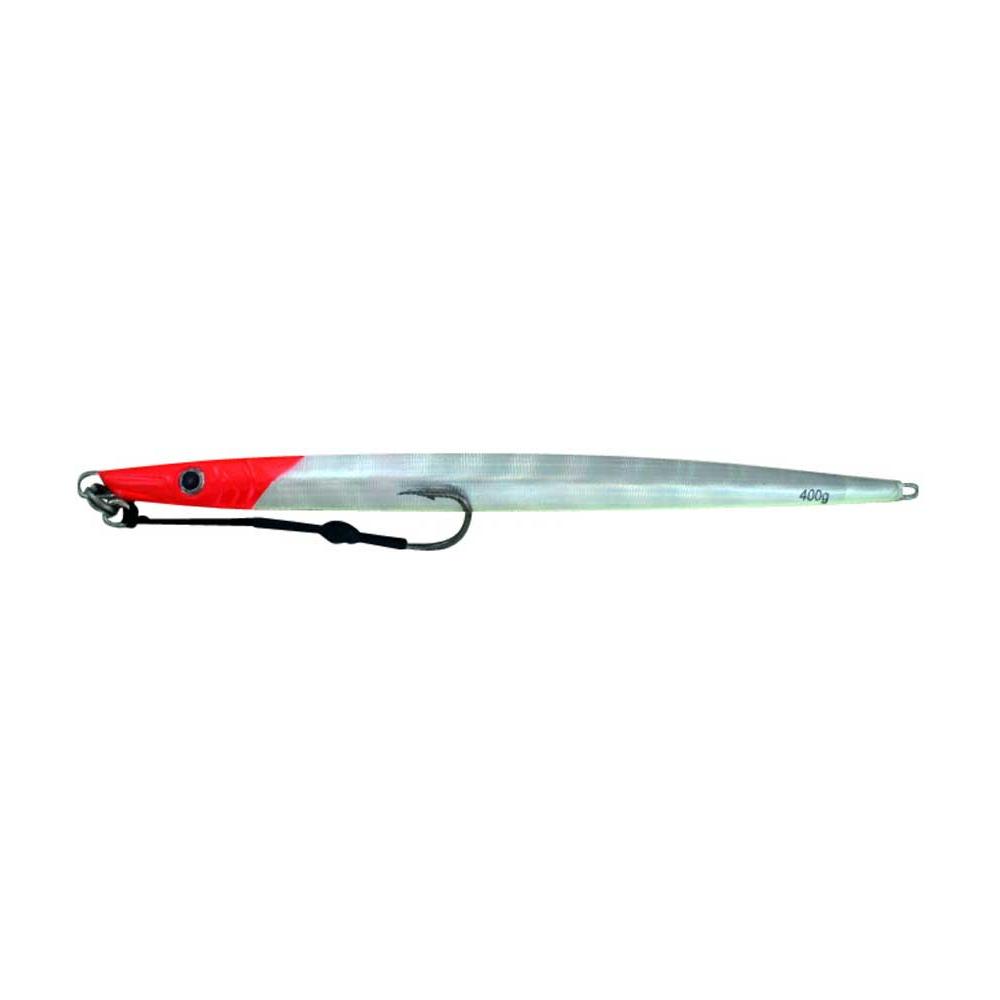 Vertical Jig Cheleb Red/Silver Flash 14 ounce - Almost Alive Lur - Click Image to Close