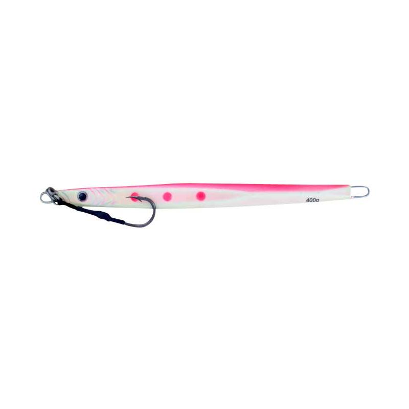 Vertical Jig Cheleb II Pink/Silver Flash 14 ounce - Almost Alive - Click Image to Close