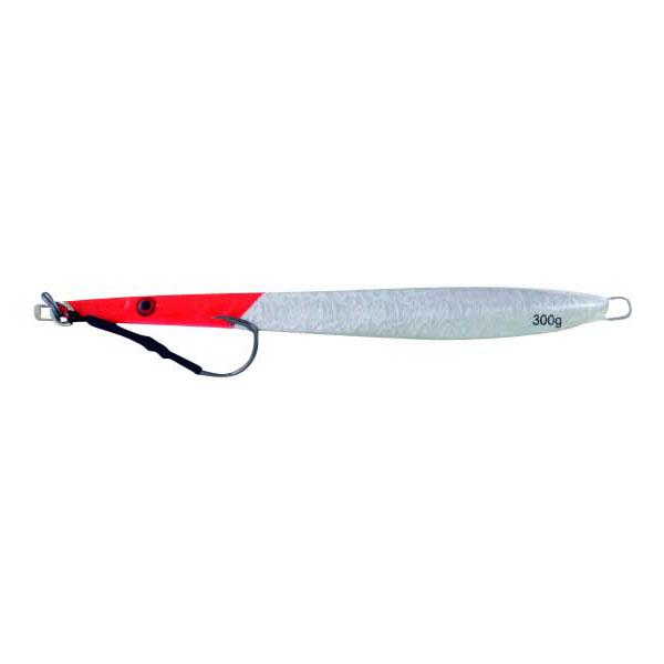 Vertical Jig Cursa Red/Silver Flash 10.5 ounce - Almost Alive Lu - Click Image to Close