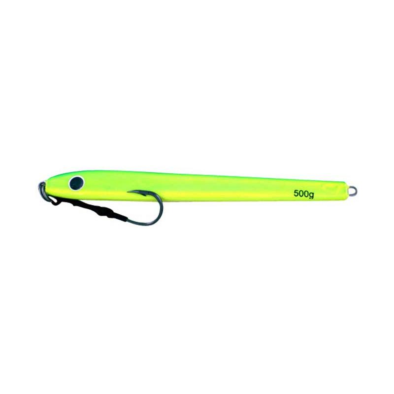 Vertical Jig Media Chartreuse 17.5 ounce - Almost Alive Lures - Click Image to Close