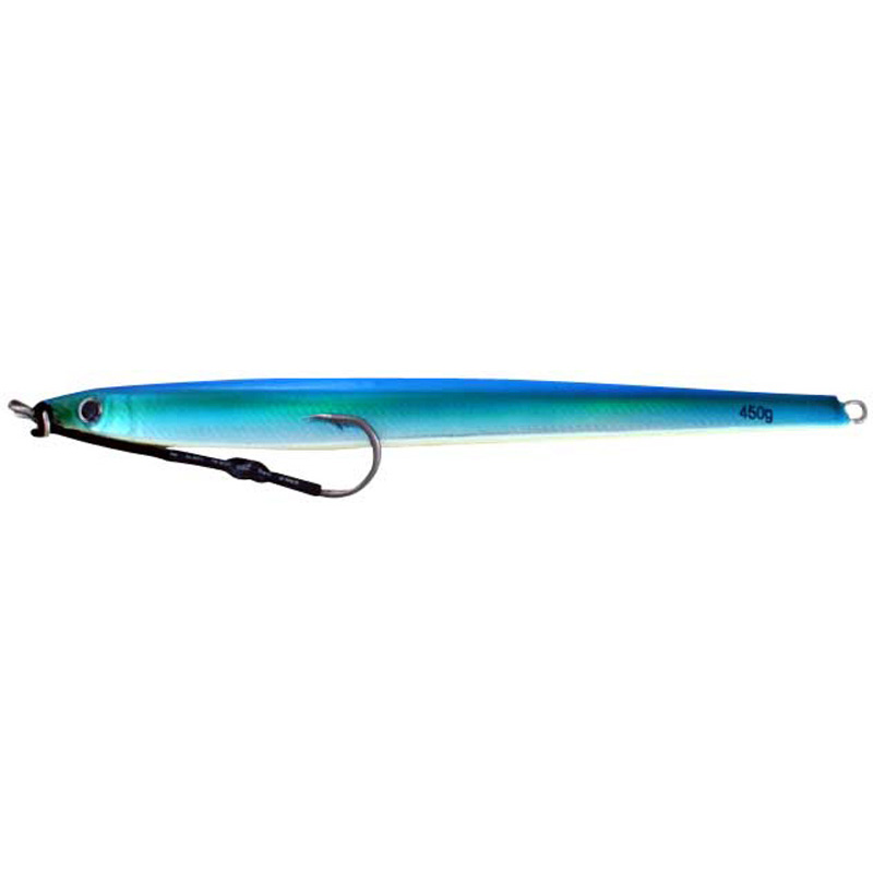 Vertical Jig Rana Blue-Green/Flash 15.75 ounce - Almost Alive Lu - Click Image to Close