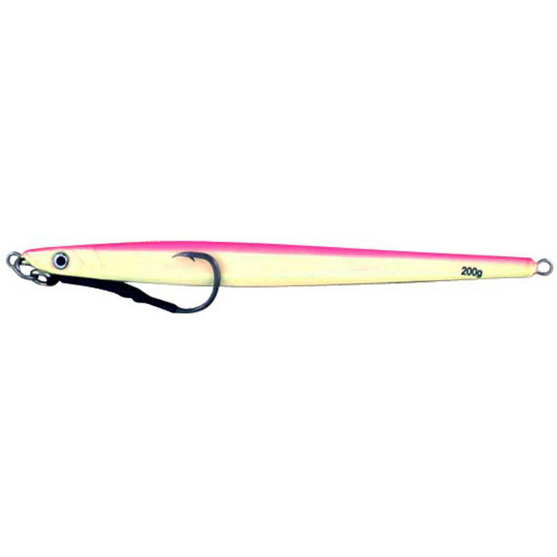 Vertical Jig Rana II Pink/Glow 7 ounce - Almost Alive Lures - Click Image to Close
