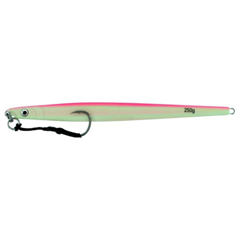 Vertical Jig Rana II Pink/Glow 8.75 ounce - Almost Alive Lures - Click Image to Close