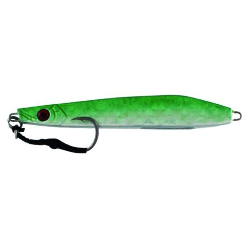 Vertical Jig Capella Green/Flash 10.5 ounce - Almost Alive Lures - Click Image to Close