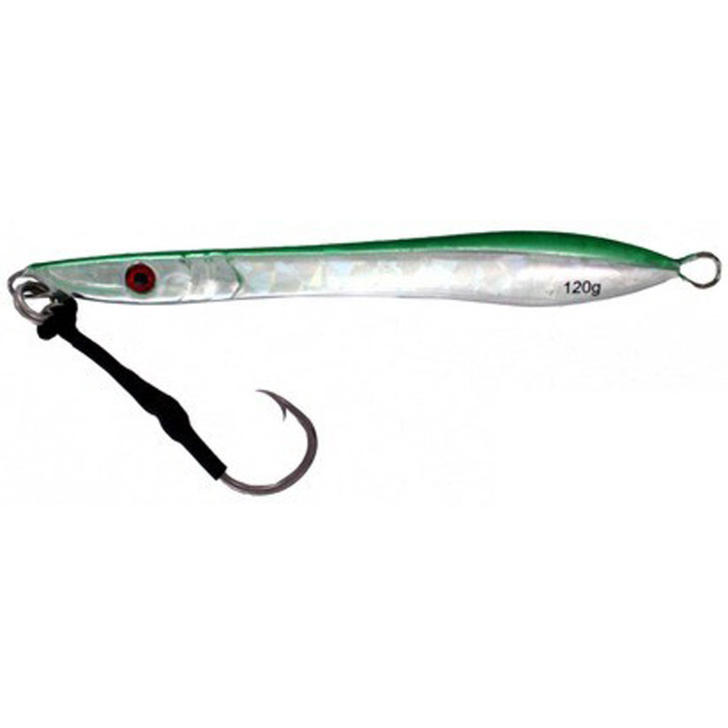 Vertical Jig Mizar Green/Flash 4 ounce - Almost Alive Lures