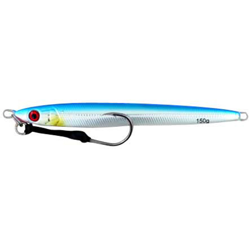 Vertical Jig Tyl Blue/Silver Flash 5.25 ounce - Almost Alive Lur - Click Image to Close
