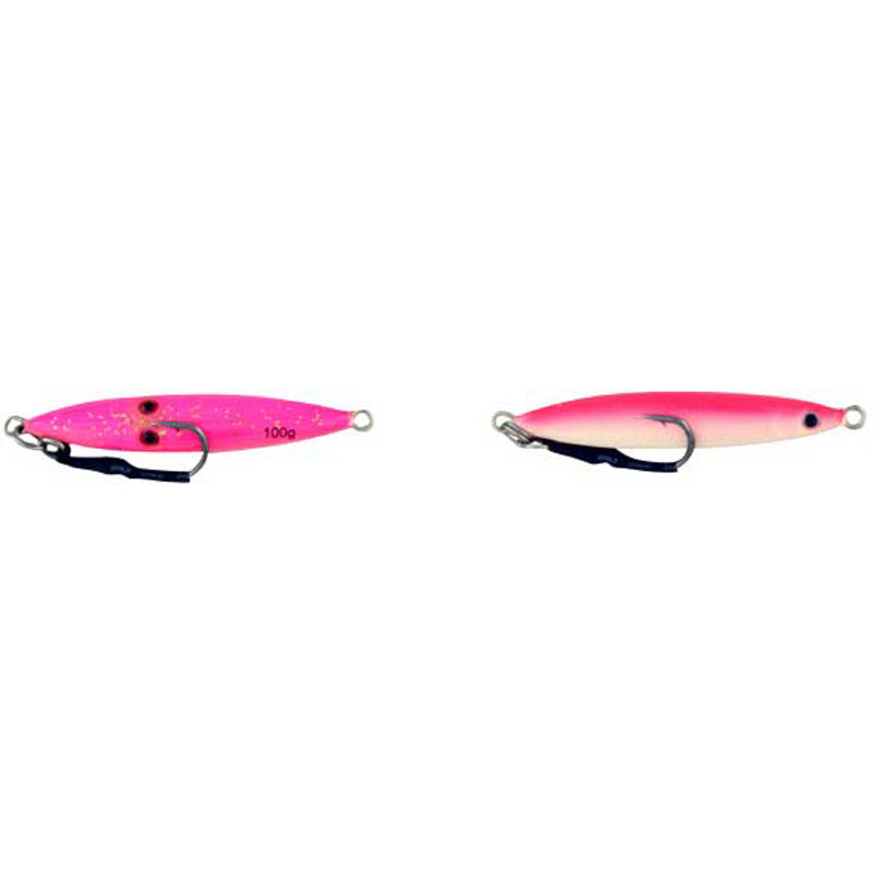 Vertical Jig Sinistra Hot Pink/Pink 3.5 ounce - Almost Alive Lur - Click Image to Close