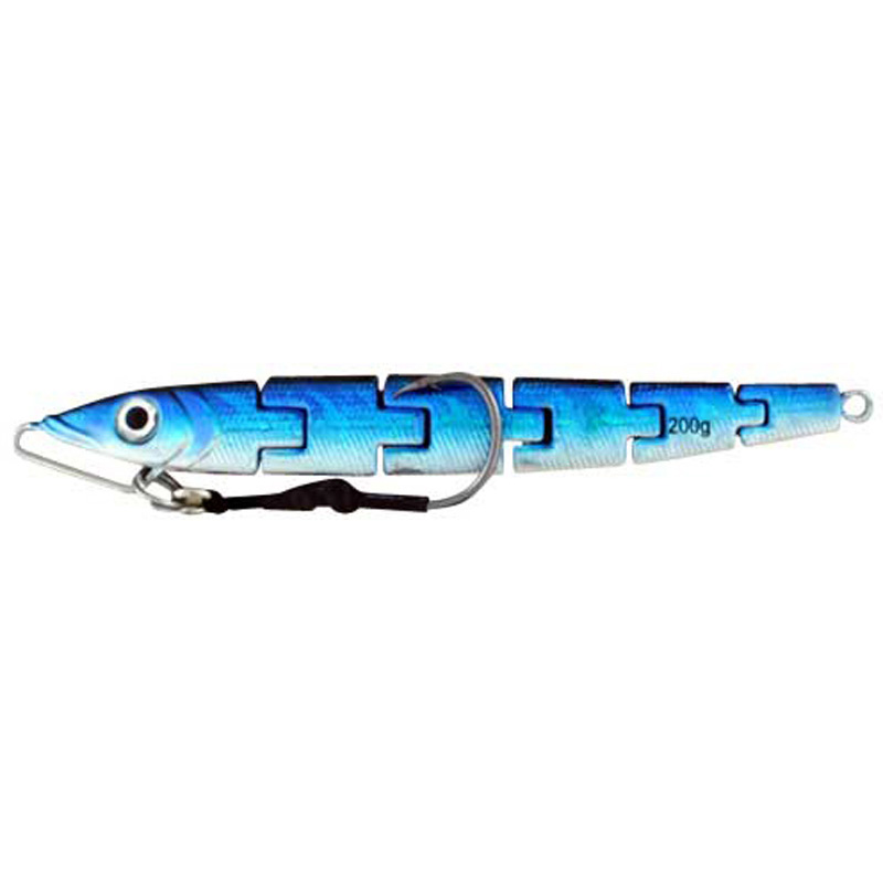 Vertical Jig Sadr Blue/Silver 7 ounce - Almost Alive Lures - Click Image to Close