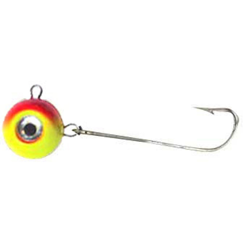 Jig Head Salm Orange/Yellow 3.5 ounce - Almost Alive Lures - Click Image to Close