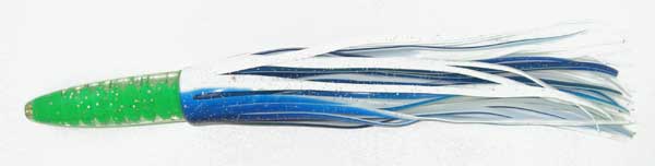 Bullet Head Trolling Lure, Blue/white 12 Inch - Click Image to Close