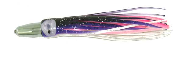 Jet Head Trolling Lure, Purple/pink/white 6 Inch - Click Image to Close