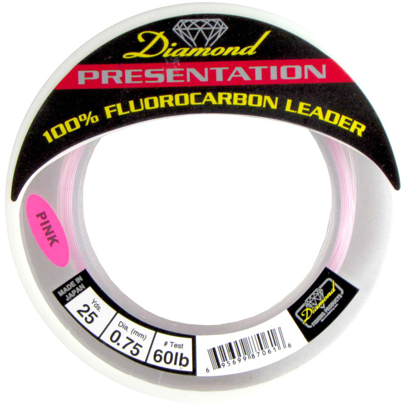 MOMOI Diamond Presentation Fluorocarbon Leader 60Lb Test 25Yds P [MOM87061]  - $27.99 : Almost Alive Lures, The best there ever was.