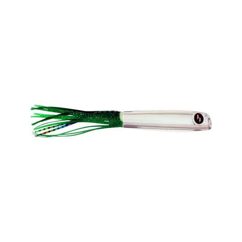 Soopah Lure Mirrored With Green Skirt, 7 Inch - Click Image to Close