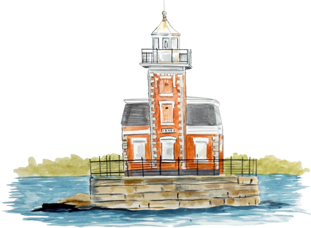 Stepping Stones Lighthouse Decal/Sticker