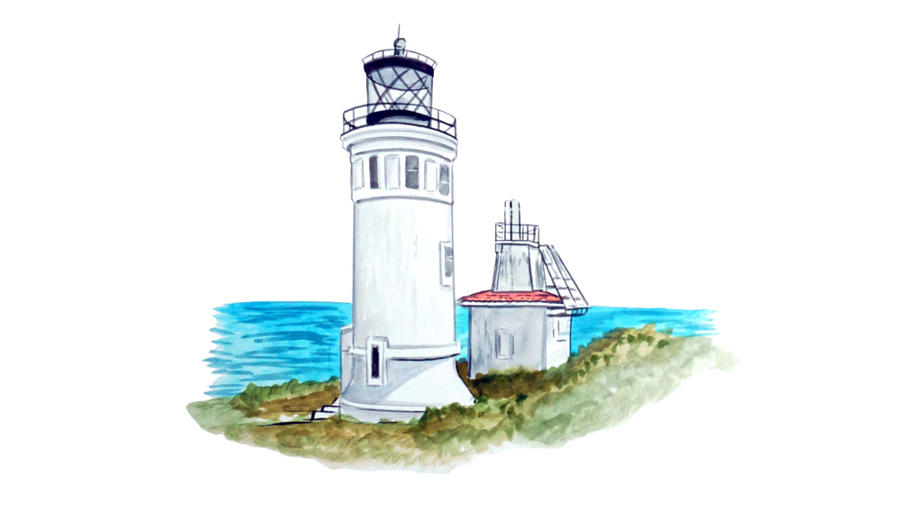 Anacapia Lighthouse Decal/Sticker - Click Image to Close