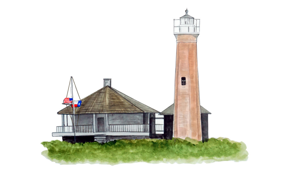Port Aransas Lighthouse Decal/Sticker