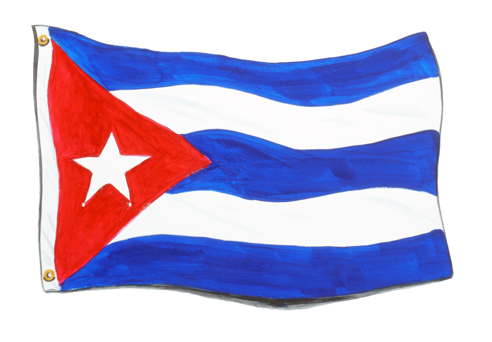 Cuba Flag Decal/Sticker - Click Image to Close