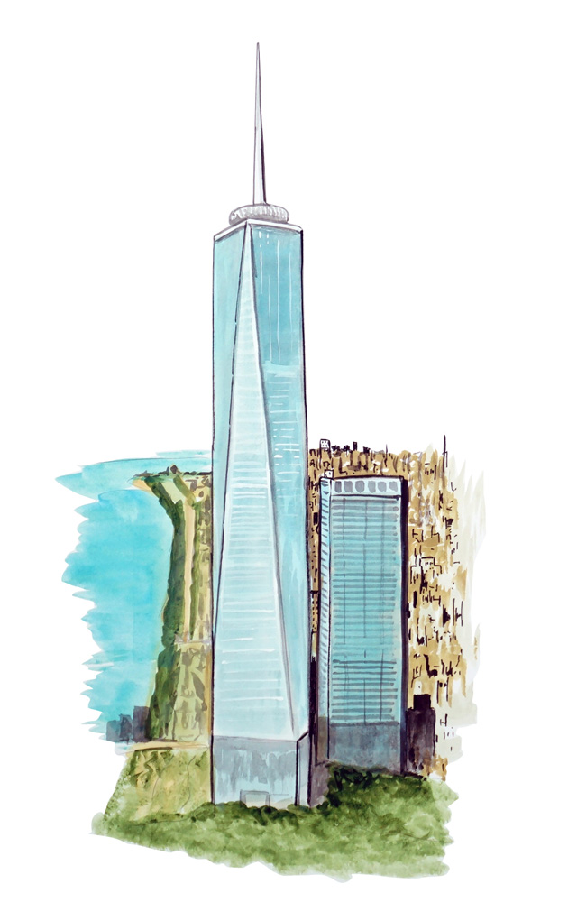Freedom Tower Decal/Sticker - Click Image to Close