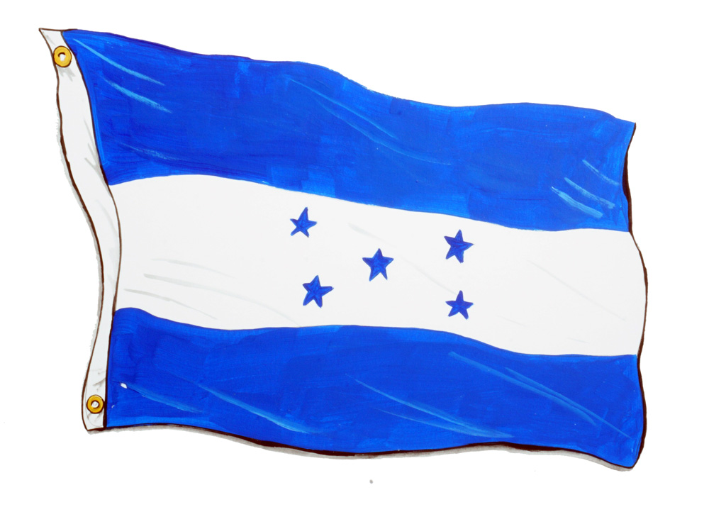 Honduras Flag Decal/Sticker - Click Image to Close